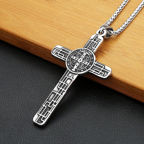 Jesus Cross Pendant — Stainless Steel