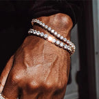 Iced Out Tennis Bracelet 3-5mm — Stainless