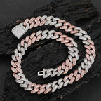 Iced Out Cuban Necklace Stainless Steel 15MM
