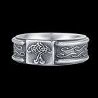 Odin Norse Rune Couple Ring — Stainless Steel