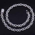 Iced Out Cuban Chain Necklace Stainless Steel 10MM