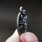 316L Stainless Steel Anime Wolf Head Pendant Necklace Vintage Choker Link Chain For Man Game Accessories Movie Boyfriend Gift