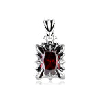 Stone Stainless Steel Pendant Necklace