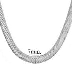 Hiphop Gold Chain For Men Hip Hop Chain Necklace 8MM Gold Color Curb Long Chain Necklaces Men's Jewelry Colar Collier