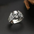Devil Angel Wings Skull Ring — Gothic