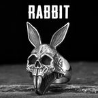 Rabbit Skull Ring — Stainless Steel