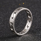 Unisex Smooth Cuban Link Ring, Matching Couple Hip Hop Jewelry, Perfect Gift for Rapper & Lover