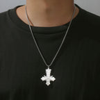 1pc Dark Occult Goat Head Pentagram Snake Baphomet Cross Necklace Mystical Symbol Pendant Jewelry
