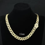 Cuban Chain Gold Iced Out 12/15/20MM Necklace