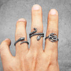 Snake Ouroboros Ring — Stainless Steel