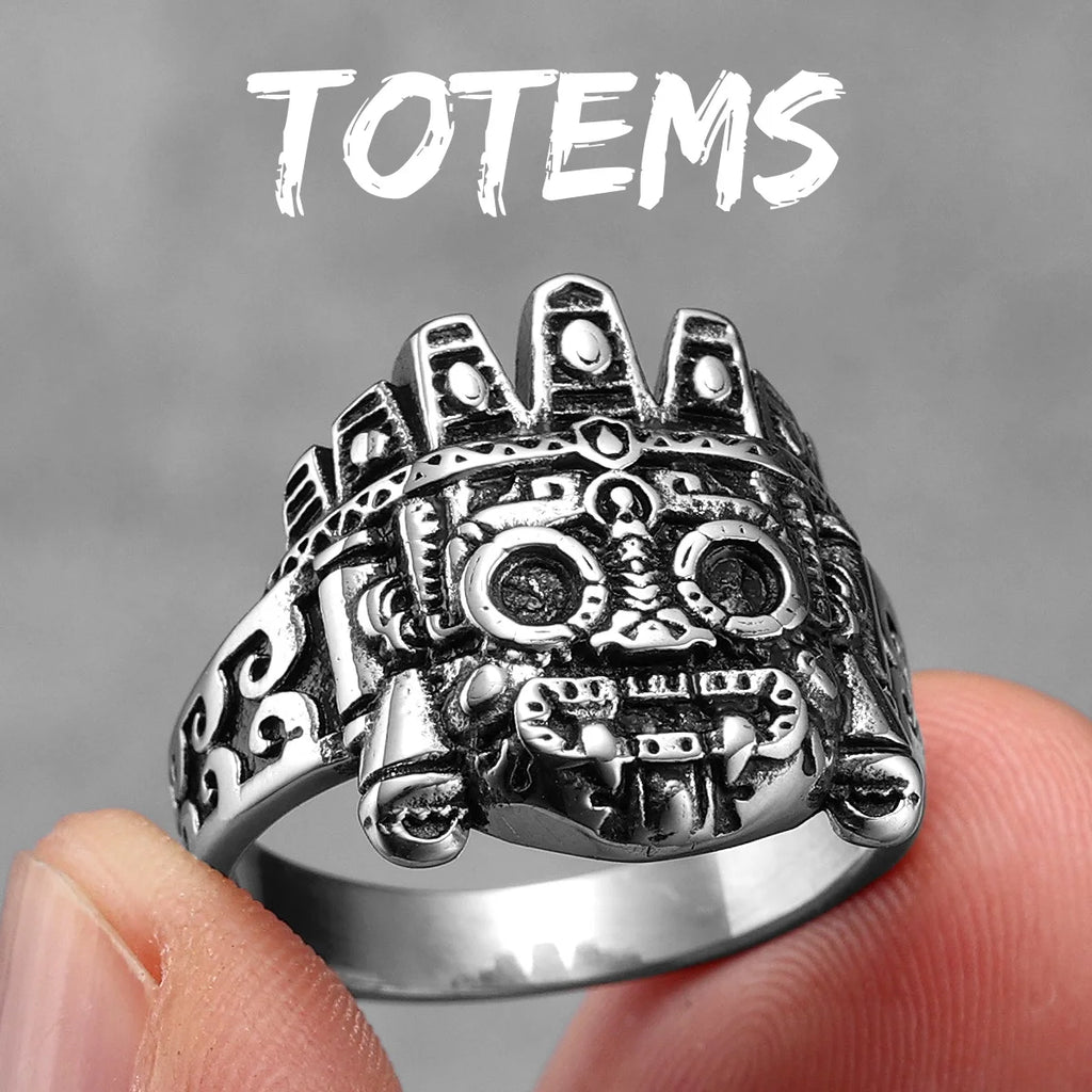 Totem Skull Ring — Stainless Steel
