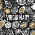 Virgin Mary Cross Pendant — Stainless Steel