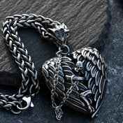 Angel Feather Wings Pendant Necklace for Men — Simple Chain