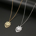 Stainless Steel Necklace For Women Man Maple Leaf Choker Pendant Chain Necklaces Engagement Jewelry korean Fashion NEW