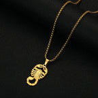 Gothic Scorpion Pendant Necklace — Stainless Steel