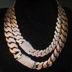 Nuoya Two Tone Mosaic Chain Full CZ Iced Out Necklace Hip Hop Men Rapper Cuban Bracelet Fashion Jewelry Gift