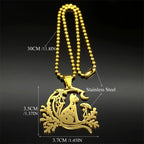 Star Cat Gold Pendant Lovely Moon Mushroom Animal