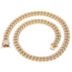 Luxury Hip Hop Wide 12mm Full Cuban Chain Men's Necklace