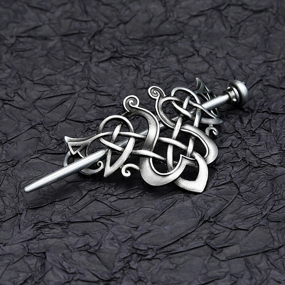 Viking Steel Jewelry Vintage Celtic Knot Hair