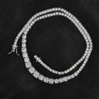 Tennis Chain Necklace Stainless Steel Gradient CZ