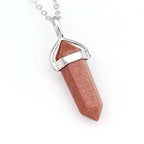 Amethyst Crystal Pendant Necklace
