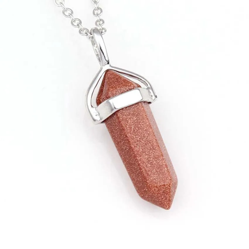 Amethyst Crystal Pendant Necklace