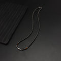 6mm Black Magnetic Hematite Round Beads Tiger-eye Stone Necklace for Men and Women