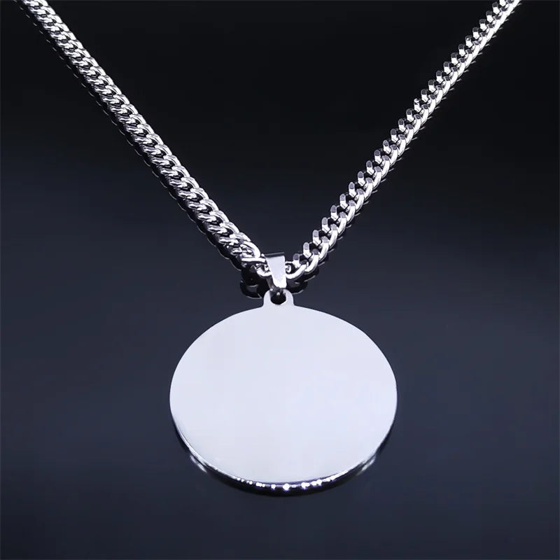 Pentagram Pendant Necklace — Stainless Steel
