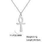 Egyptian Ankh Life Amulet Pendant Necklace — Stainless Steel