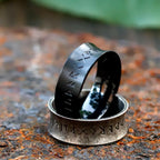 2024 New Creative Design Stainless Steel Viking  RUNE Ring Men Nordic Trinity Wedding Rings for gift Fashion Jewelry