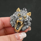 Wolf Fenrir Pendant — Stainless Steel