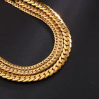 4/5/7mm Snake Chain Shiny Polished Link Couple Bracelet Simple Stainless Steel Trend Jewelry Gifts Multiple Sizes