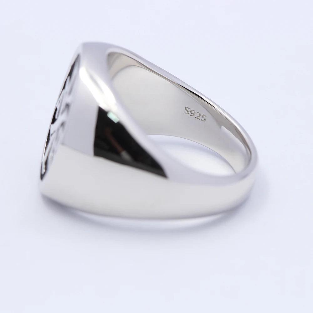 Chi Rho Cross Ring — 925 Silver