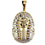 Gold Egyptian Pharaoh Pendant Necklace Statement