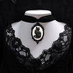 Gothic Crow Pendant Necklace