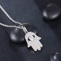 Iced Out Hamsa Hand Pendant