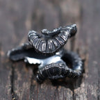 2022 NEW Men's 316L stainless steel rings Retro Sheep Skull Head Vintage gothic punk high-quality Jewelry Gifts free