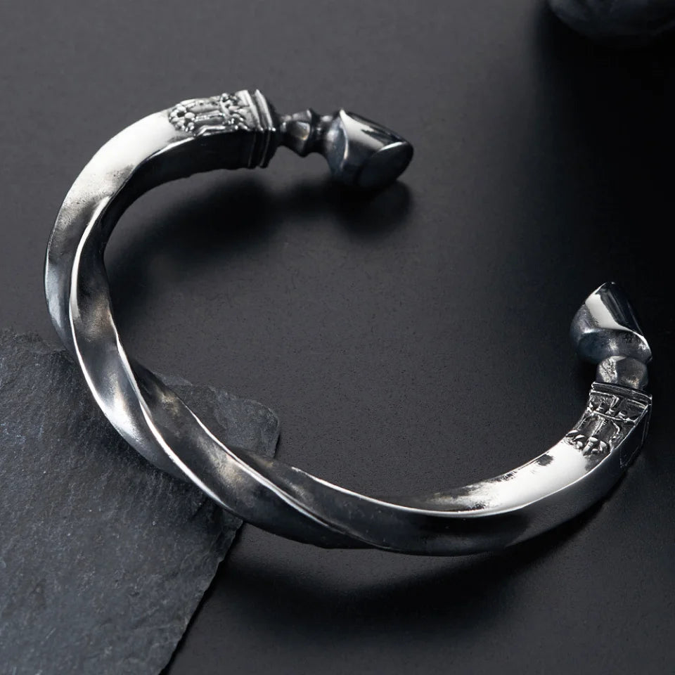 War Horse Hoof Cuff Bangle — 316L Stainless Steel