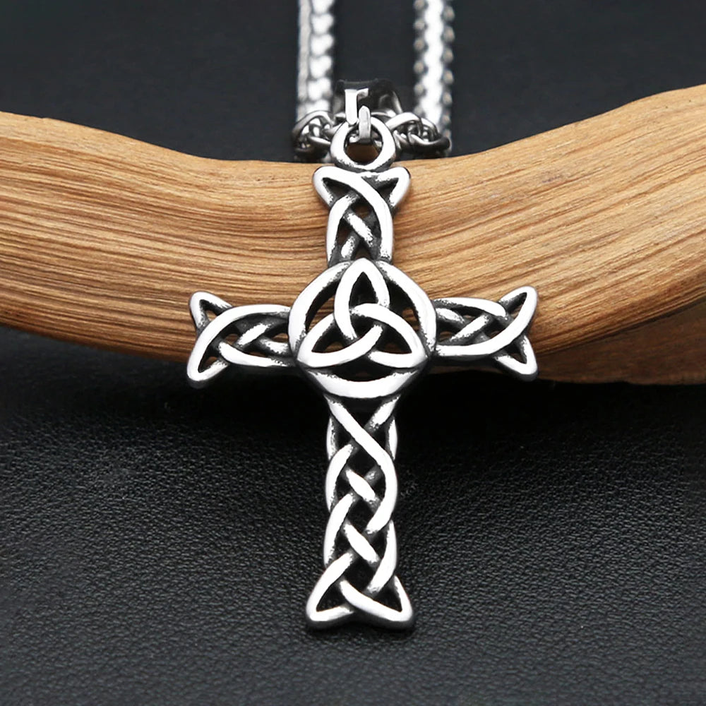 Viking Celtic Stainless Steel Pendant Necklace