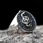 Viking Snake Skull Ring — Stainless Steel Punk