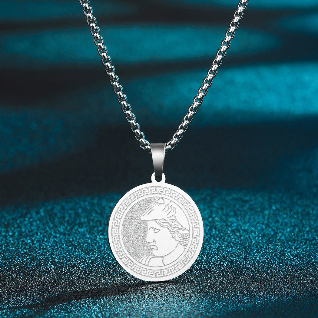 Lion of Judah Coin Pendant Necklace