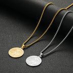 Lion of Judah Coin Pendant Necklace