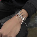 ZHUHE The Thorny Fishbone Necklace In Cyberpunk Style Is A Jewelry Accessory For Men And Women And A Party Gift