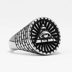 Masonic Illuminati Eye Ring — Stainless Steel