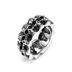 Gothic Skull Steel Ring Vintage Punk Rock Party
