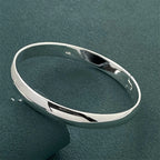 Fashion 925 Sterling Silver Woman Cuff Bracelet Open Leaf Shaped Adjustable Charm Bangle Girls Party Jewelry Christmas Gifts