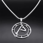 Angel Seal Pendant Necklace — Stainless Steel