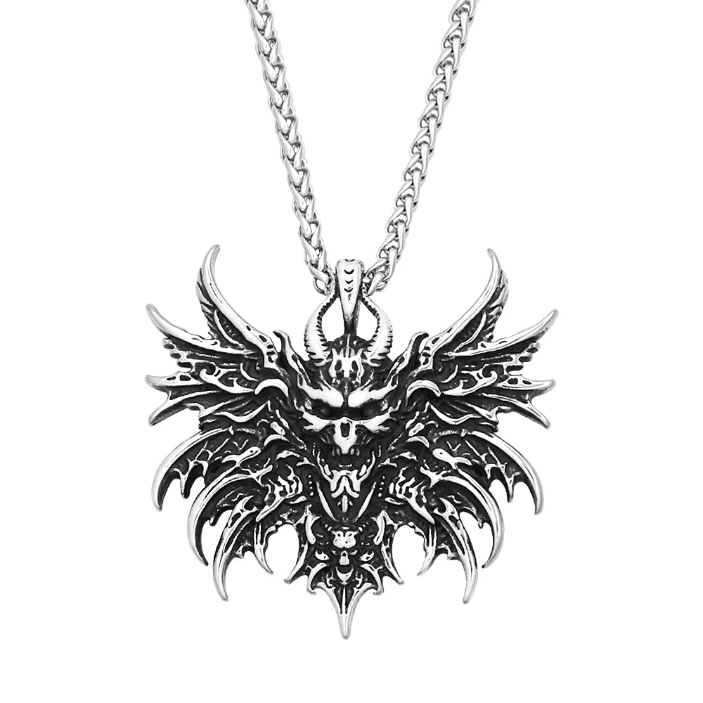 Skull Pendant Necklace — 316L Stainless Steel