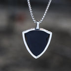 316L Stainless Steel Men's Necklace Mirror With Flowers Pendant Necklace Vintage Accessories Fashion Party Gift