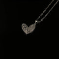 Diamond Love Collarbone Necklace — Stainless